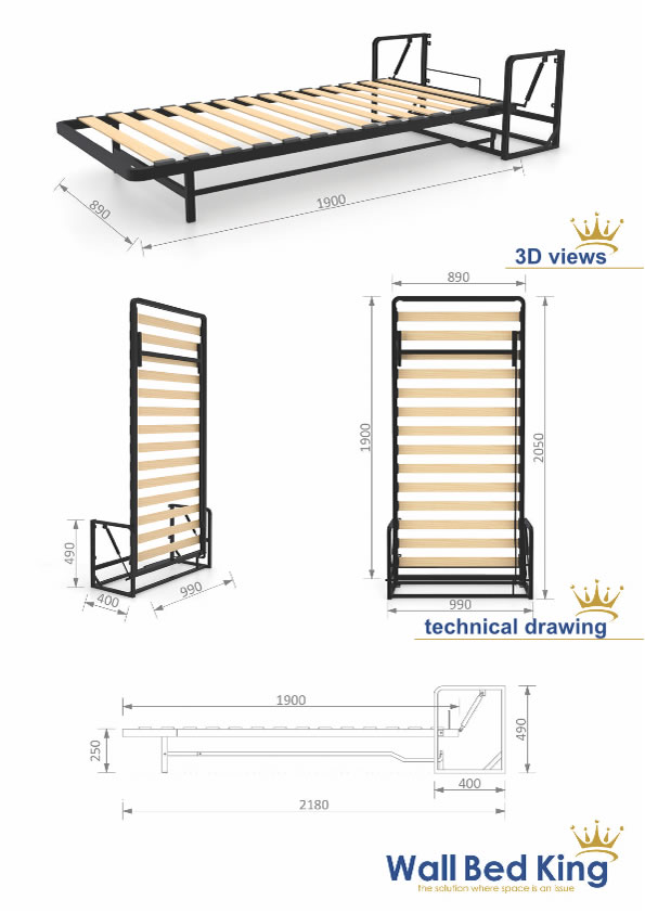 Wall Bed Mechanisms for Hidden Beds